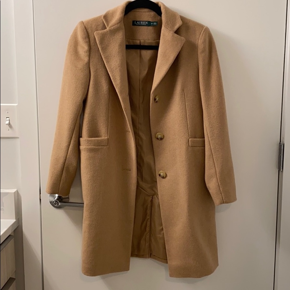 Lauren Ralph Lauren Camel Wool Coat